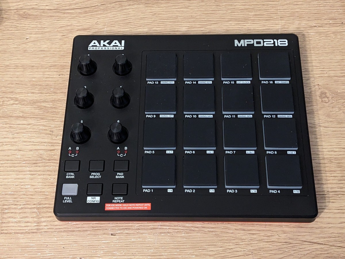 Akai Professional MPD218 USB MIDI pad controller drum machine with