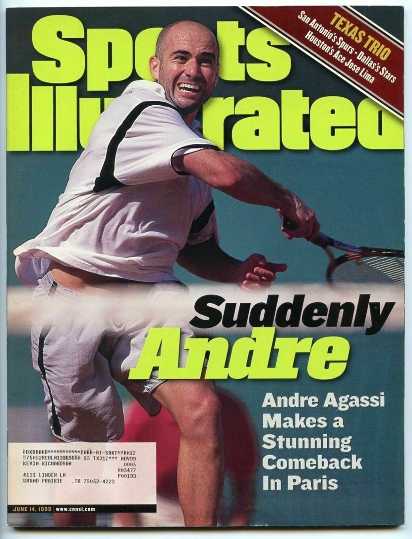 Sports Illustrated June 14, 1999 Comeback in Paris Andre
