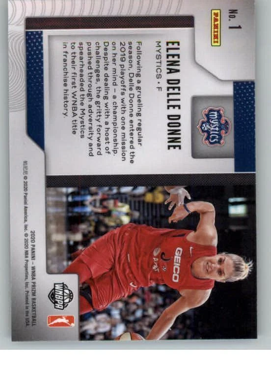 2020 Panini Prizm WNBA #1 Napheesa Collier (ref 126350) - Image 2 of 2