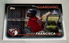 Welbyn Francisca 2024 Topps Pro Debut #PD-98 Cleveland Guardians