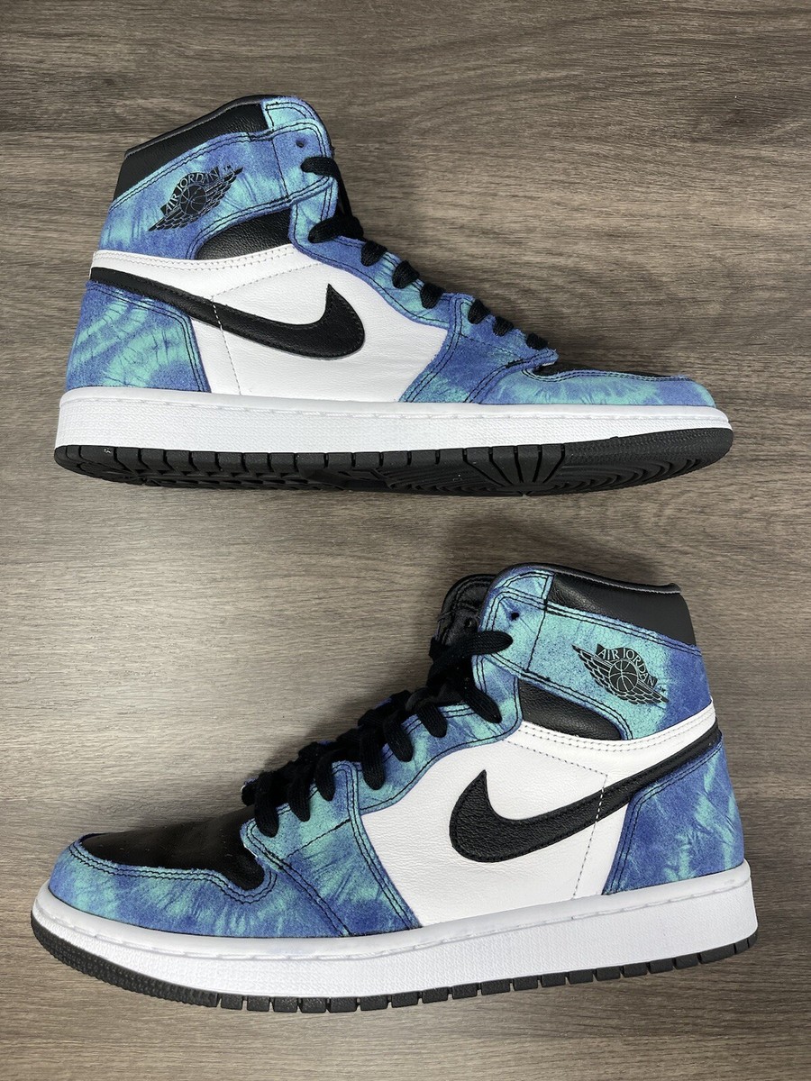 Air Jordan 1 Tie Dye Size 9.5 Mens / 11 Wmns Blue Nike Retro