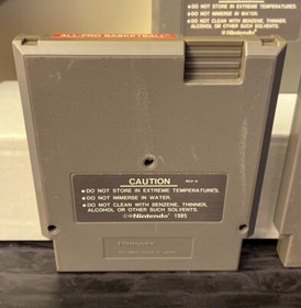 Lot of 3 Nintendo NES Sport Games: All Pro Basketball, MLB,  NBA Jordan vs Bird