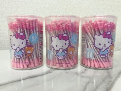DAISO  Sanrio Hello Kitty  cotton swab Japan limited 80 p