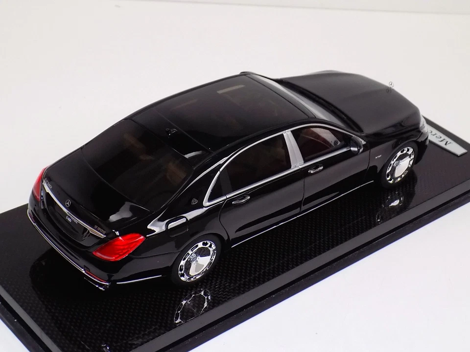 1/18 GT Spirit Mercedes Benz Maybach S600 en negro GT162 fibra de carbono AB141 Foto 3 de 4
