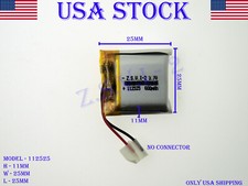 3.7V 600mAh 112525 Lithium Polymer LiPo Rechargeable Battery USA STOCK