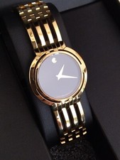 MOVADO ESPERANZA "HALO" GOLD PLATED LADIES WATCH