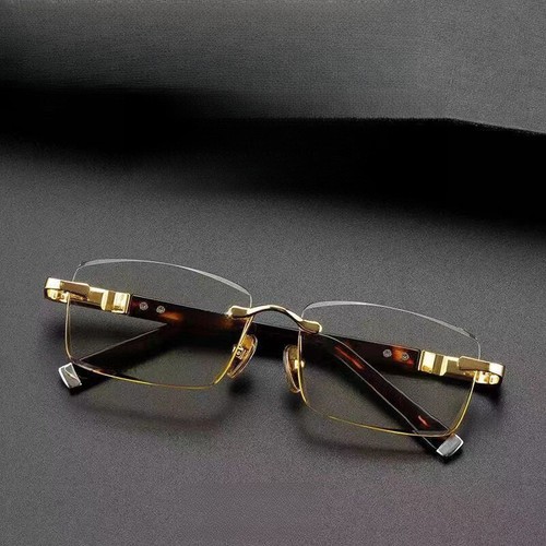 Men Rimless Reading Glasses Anti Blue Light Magnifing Glasses Presbyopia Glasses - Picture 4 of 16