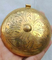 SUPERB VIKING ERA BRONZE SOLAR LUNAR LARGE PENDANT AMULET 900 AD 