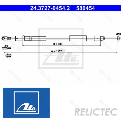 Right Parking Hand Brake Cable MBW639,VITO,Vito,VIANO A6394270538