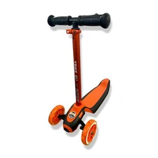 $122 YBike Red GLX Boost Kid Kick Light-Up Scooter Adjustable Steering Handle