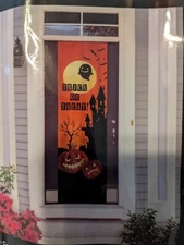 HALLOWEEN Decor Door Banner Made By Promark 84x24 Inch Reusable Washable NEW