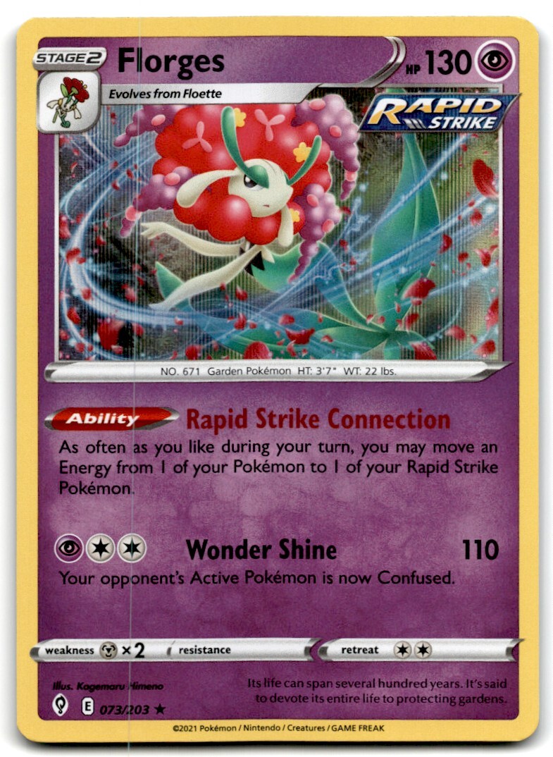 2021 Sword & Shield - Evolving Skies Florges Stage 2/Rare Holo #73