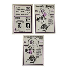 Pretty Punch Hot Iron Transfer Pattern For Punch Embroidery Sports MLB Detroit