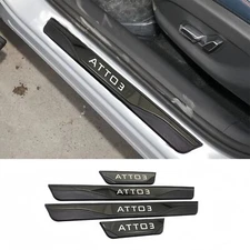 For BYD Atto3 2023 Door Sill Scuff Plate Protector Car Accessories Guard Panel