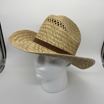 Olé Headwear Natural Fiber Straw COWBOY Hat Fits Up To 24