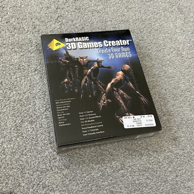 Darkbasic Dark Basic 3D Games Creator New Old Stock Sealed