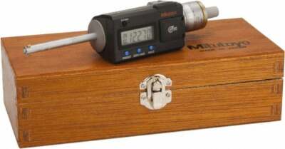 Mitutoyo 0.275'' to 0.35'', IP65, TiN Finish, Electronic Inside Micrometer 0.00...