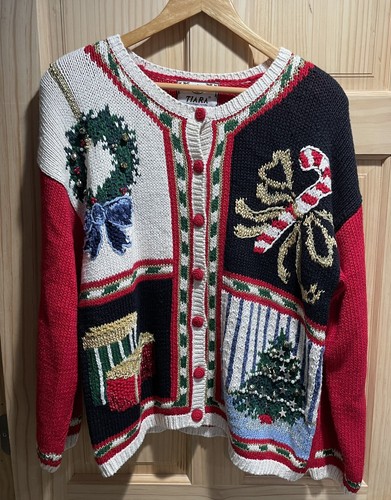 Tiara International Christmas Cardigan 