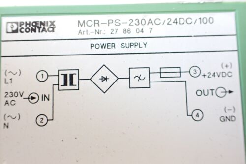 Phoenix Contacts - MCR-PS-230AC/24DC/100 - Signal Conditioner -- 2786047 - Picture 3 of 5