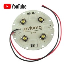 G27241E - (Pkg 2) Super Power Cree Cluster White LED Disk 12 -20VDC