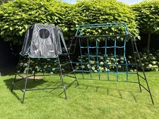TP Explorer Metal Climbing Frame Set with Monkey Bridge Black Edition