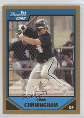 2007 Bowman Prospects Gold Aaron Cunningham #BP21 0d2