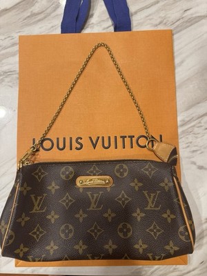 Louis Vuitton Eva Clutch Brown Canvas Coated Monogram