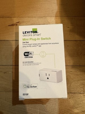 Leviton Decora Smart Wi-Fi Mini Plug-In Switch (2nd Gen) (D215P-1BW)