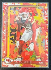 2025 Topps Chrome Team Camo Variation SSP Trent McDuffie Chiefs 🔥