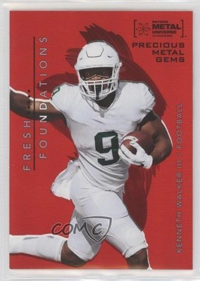 2022 Skybox Metal Universe Champions PMG Red Kenneth Walker III Rookie RC 0c3