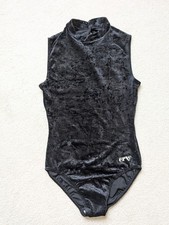 Turnanzug Gymnastikanzug Kunstturnen Akrobatik Schwarz  Größe 34 XS ervy