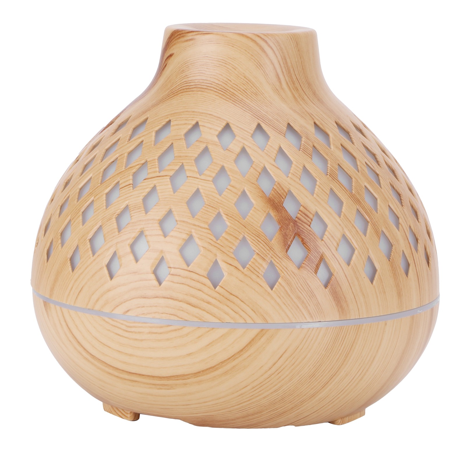 400ml Light Wood Grain Air Diffuser Aromatherapy Humidifier For Comfortable Slee