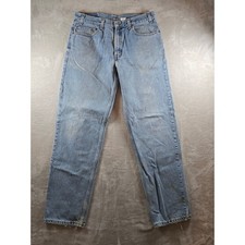 Vintage Levi's 550 Relaxed Fit Jeans Mens 36x34 Fit 35x33 Blue Denim 90s Read
