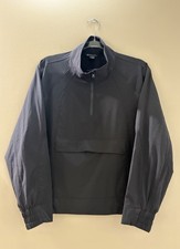 Athleta Quarter Zip Pullover Lightweight Jacket Women s Size Medium Black Pocket