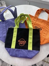 Trader Joe's Mini Canvas Tote Bags- Halloween 2025 Limited Edition - Set of 3