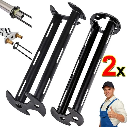 Multifunctional Sink Wrench Set, 2-Pack Basin and Faucet Wrench Tool with Fou.