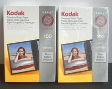 Kodak Premium Photo Paper 4 x 6 inch Gloss Finish 100 Sheets 2 Pack NEW/SEALED 