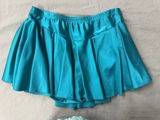 Body Wrappers Leotard Skirt Teal/turquoise Size Large