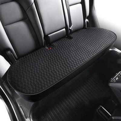 SanQing Car Seat Cover Luxury Linen Rear Seat Covers for Model 3 Car Seat Bot...