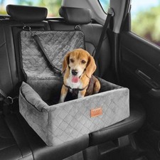 Dog Car Seat Dog Booster Seat for Car with A Storage Pocket ClipOn Safety