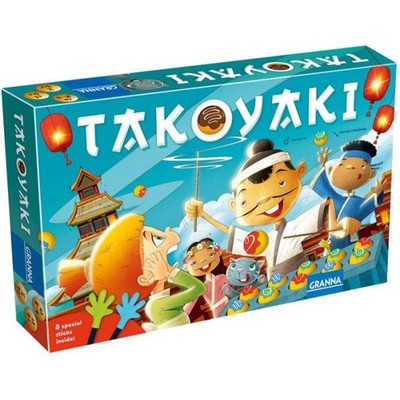 TAKOYAKI Brettspiel IN ITALIENISCH Oma GESCHICKLICHKEIT Alter 6+
