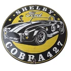 Vintage Shelby Cobra Sign - Porcelain 427 Gas Pump Automotive Sales Sign