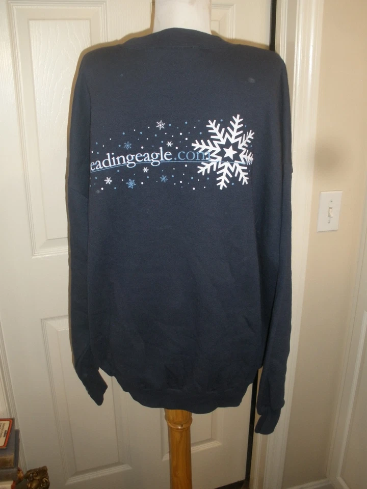 Sudadera azul para adultos Lee 2X "Águila leyendo, tiempos de lectura" (70A) - Imagen 3 de 4