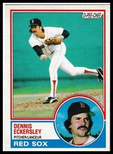 1983 O-Pee-Chee #270 Dennis Eckersley Boston Red Sox