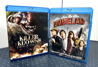 Killer Klowns From Outer Space (Blu-Ray, 1988) & Zombieland (Blu-Ray, 2009)
