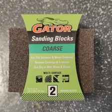 Gator Sanding Blocks Coarse Heavy Duty Grain 2 Pack 3x4x1 in Model 4111