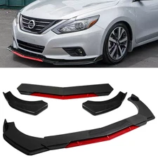 Front Bumper Lip Spoiler Splitter Body Kit Carbon Fiber Red For Nissan Altima