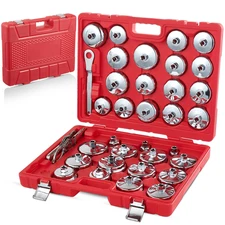 35* Auto Oil Filter Socket Wrench Set 1/2 inch Drive Cap Removal Tool NEW Kits