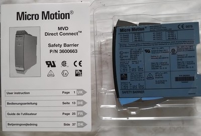 Micro Motion 3600663 Safety Barrier MVD Direct Connect Module 24VDC