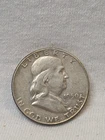 1950- FRANKLIN SILVER HALF DOLLAR- NR AUCTION- FREE US SHIPPING